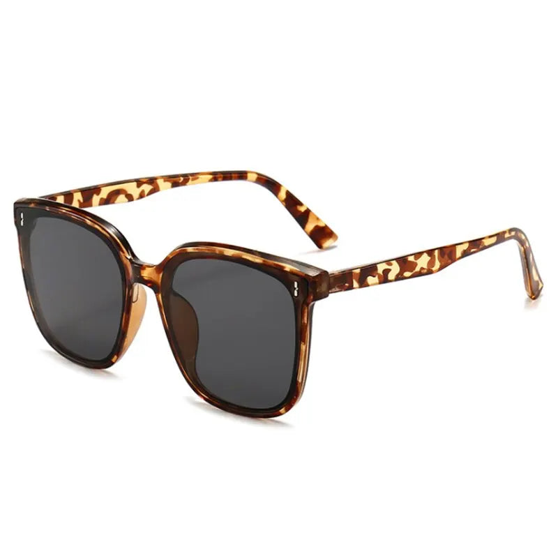 Variant image for Damen Sonnenbrille Schwarz Großes Rechteck Design UV400 Kunststoff-2