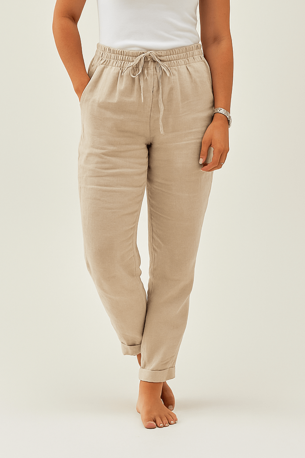 SHIRLEY HOSE MIT GUMMIBUND UND KORDELZUG