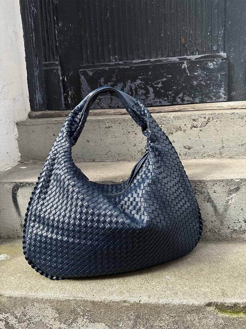 Variant image for Damen Handtasche Schwarz Größe XL Kunstleder Geflochten-6