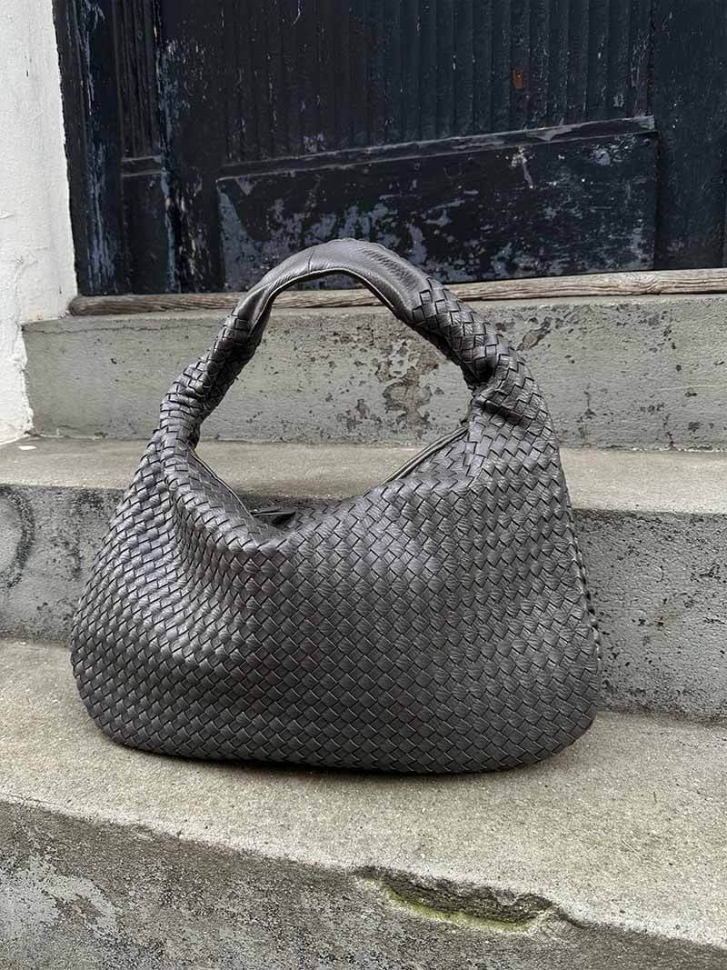 Variant image for Damen Handtasche Schwarz Größe XL Kunstleder Geflochten-7