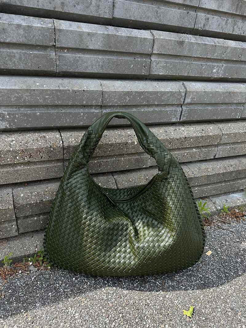 Variant image for Damen Handtasche Schwarz Größe XL Kunstleder Geflochten-4