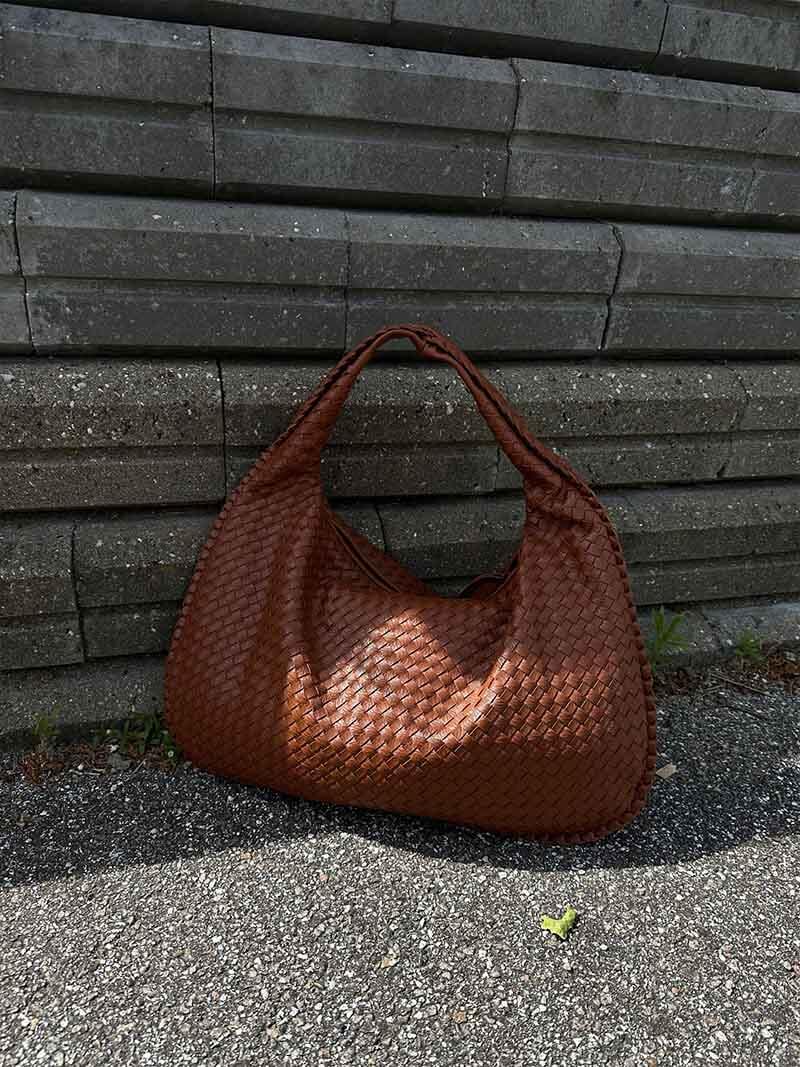 Variant image for Damen Handtasche Schwarz Größe XL Kunstleder Geflochten-9