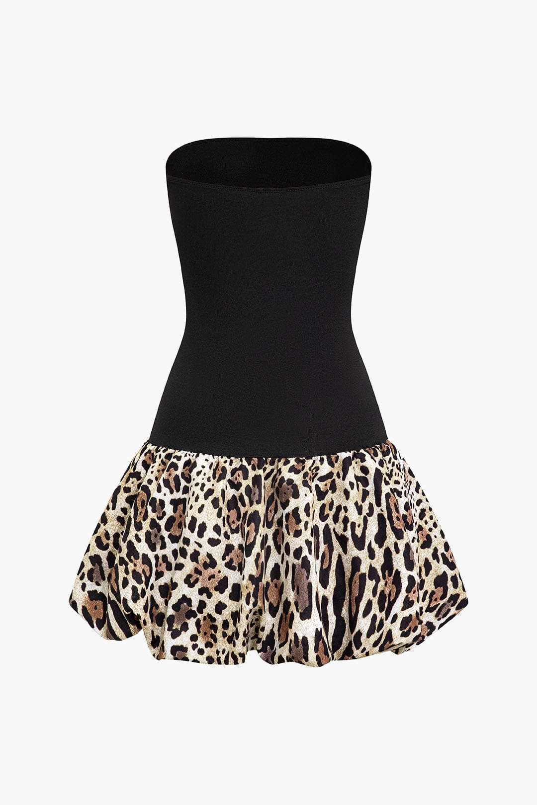 NALANI MINIKLEID – WILDES & VERFÜHRERISCHES FIGURBETONTES TRÄGERLOSES KLEID IM LEOPARDENMUSTER
