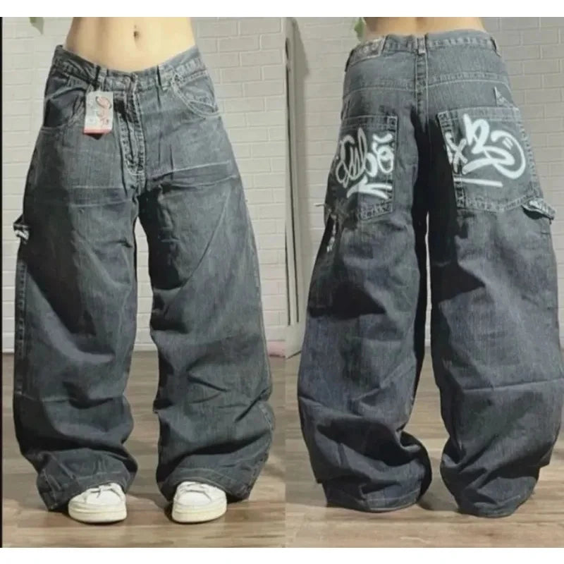 HAVANA BAGGY-JEANS MIT WEITEM SCHNITT UND VINTAGE-WASH