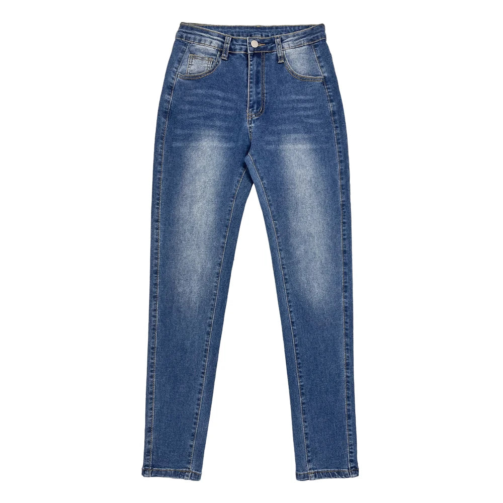 VIANELLA PUSH-UP HIGH WAIST JEANS IN BLAU FÜR DAMEN