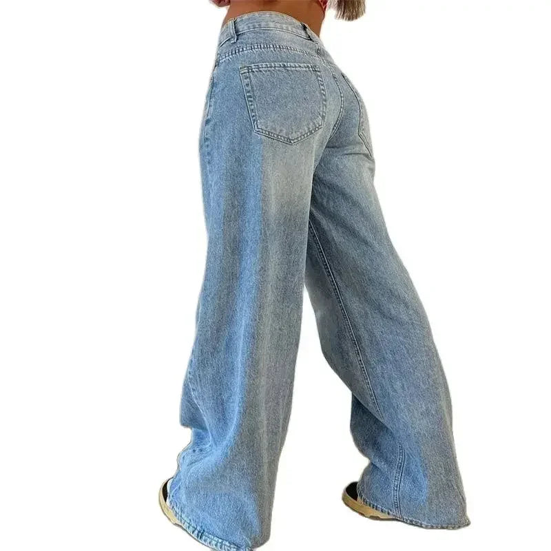 VARESE JEANSHOSE – WEITE DAMENJEANS MIT HIGH WAIST & STREETSTYLE-VIBE
