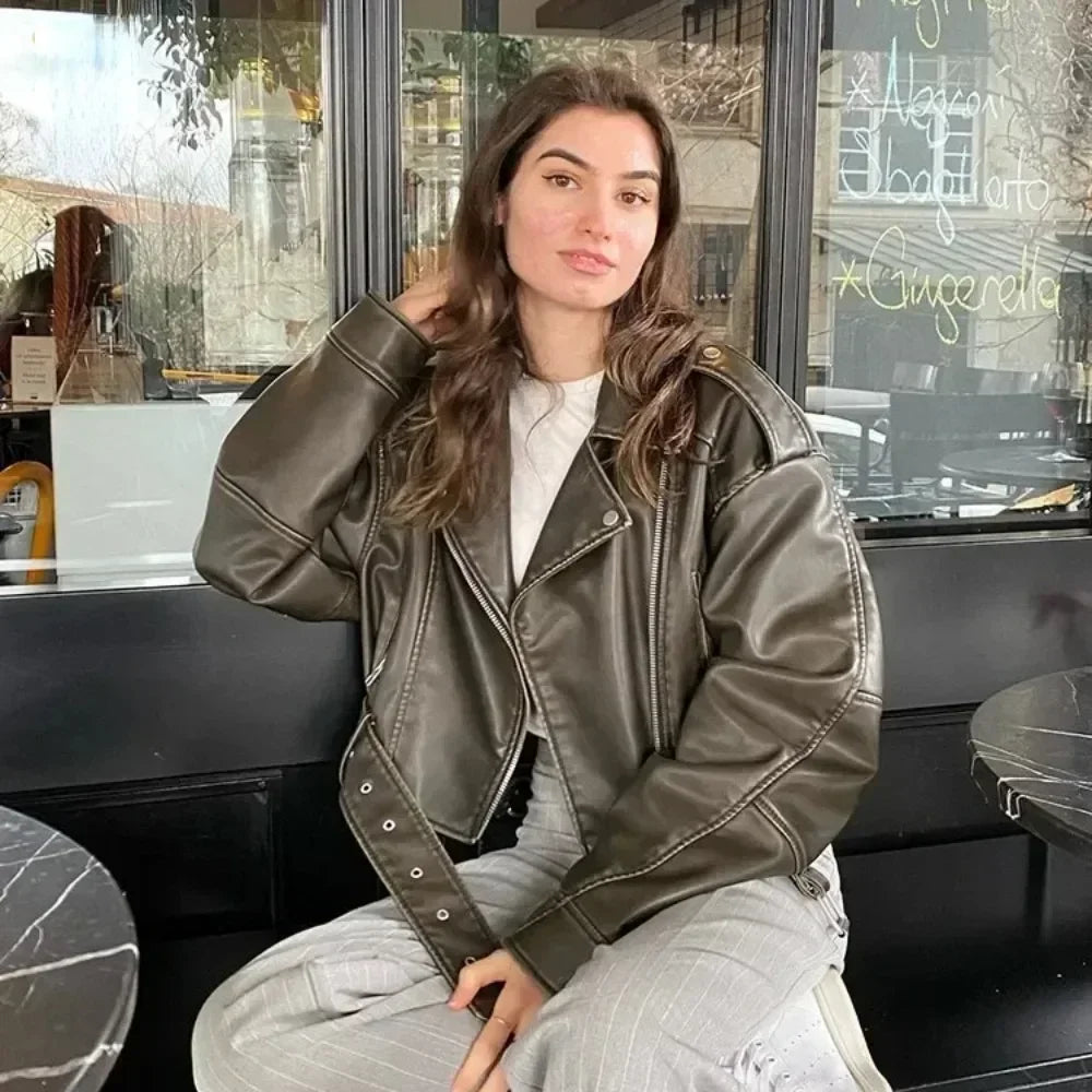 AMARIS BOMBERJACKE – URBAN BIKER STYLE IN KHAKI & GRAU