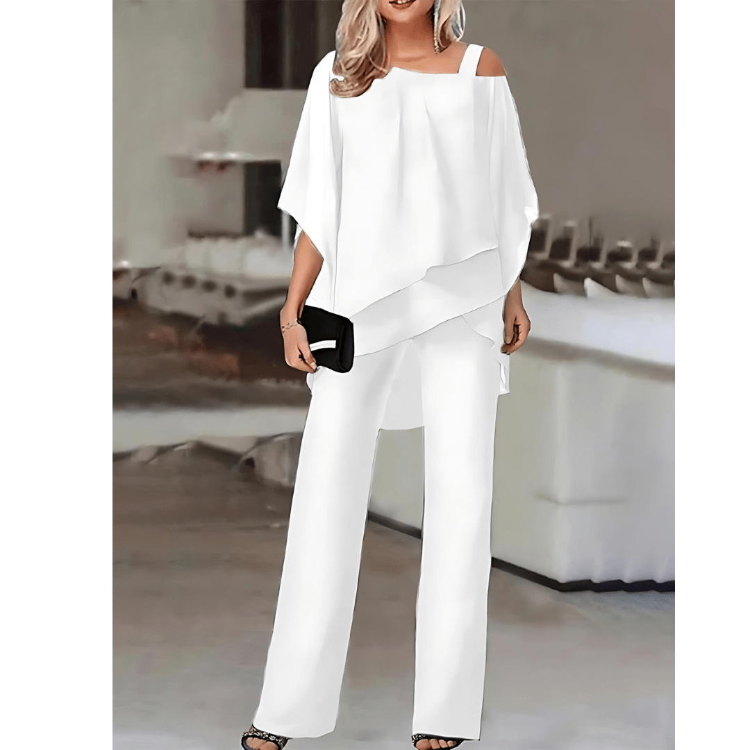 YARELI ZWEITEILIGES SET – DAMENANZUG AUS POLYESTER MIT SCHULTERFREIEM SCHNITT