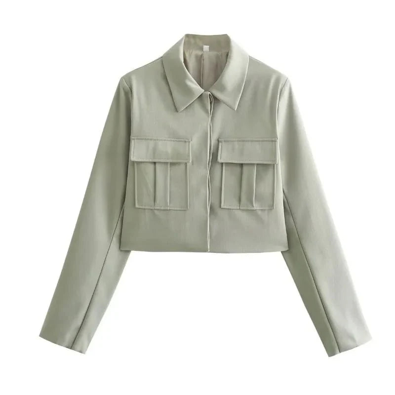ALVINA – ZWEITEILIGES DAMEN-SET AUS KURZER JACKE UND MAßGESCHNEIDERTER HOSE