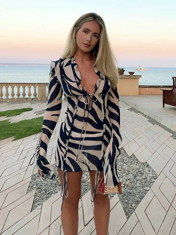 NELLY | MINIKLEID MIT ZEBRADRUCK