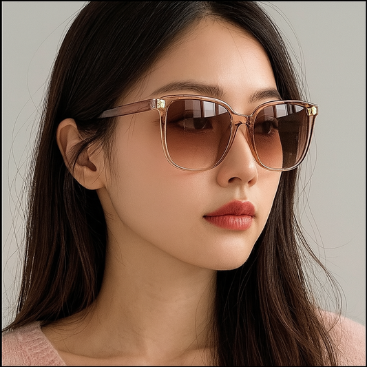 SOLÉA SONNENBRILLE – DAMEN-SONNENBRILLE ÜBERGROß IN SCHWARZ MIT GRADIENT-GLÄSERN, AUS KUNSTSTOFF