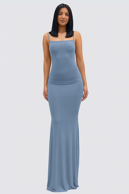 ZARINA – FIGURBETONTES MAXIKLEID MIT SPAGHETTITRÄGERN