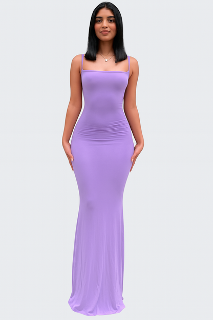 ZARINA – FIGURBETONTES MAXIKLEID MIT SPAGHETTITRÄGERN