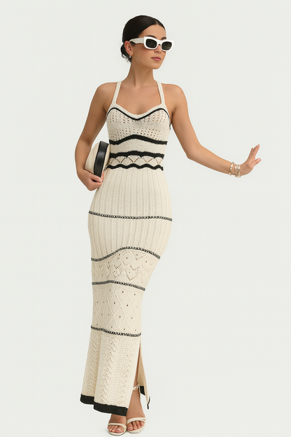 ISABELLA STRICKKLEID – TRENDY ELEGANTES DAMEN STRICKKLEID FÜR DEN SOMMER