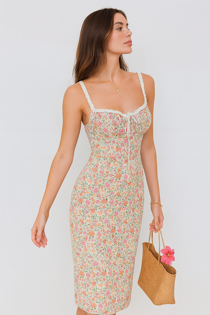 CAMILA FLORAL DRESS – EIN ROMANTISCHES BLUMENKLEID MIT VINTAGE CHARME FÜR DAMEN