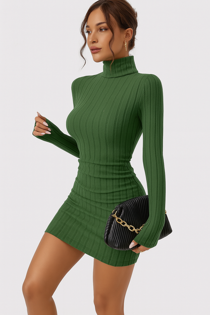 NAYELI – DAMEN-STRICKPULLOVER MIT LANGARM UND STEHKRAGEN FÜR ELEGANTE ANLÄSSE UND DEN ALLTAG