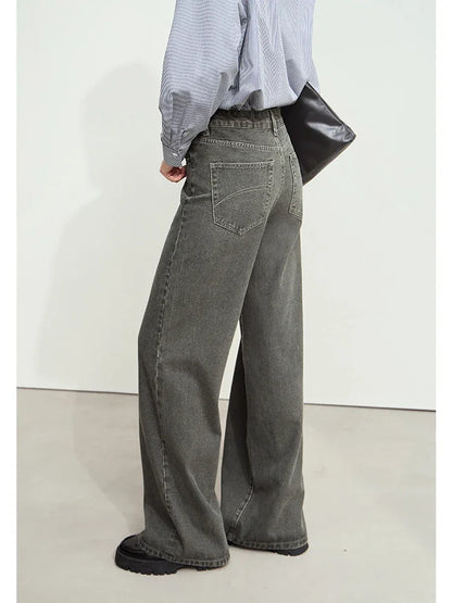 MILANO DENIMHOSE GERADE GESCHNITTEN IM MINIMAL STYLE MIT HIGH WAIST