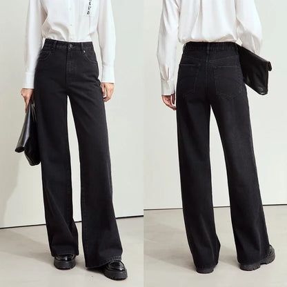 MILANO DENIMHOSE GERADE GESCHNITTEN IM MINIMAL STYLE MIT HIGH WAIST