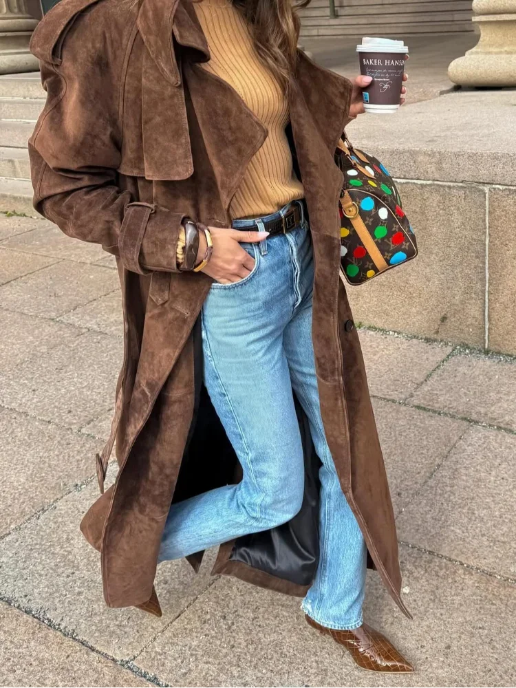 VALENCIA TRENCHCOAT – ELEGANTE JACKE IN KAFFEEBRAUN