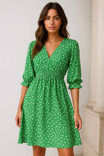 VALENTINA | GEBLÜMTES MINI-KLEID