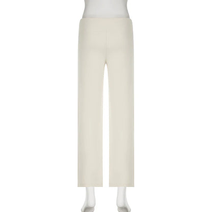 BELLAGIO FREIZEITHOSE – TIEF GESCHNITTENE Y2K HOSE MIT SCHLAG