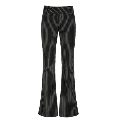 MILANO FLARED-HOSE MIT ELEGANTEM SCHNITT UND HOHEM BUND