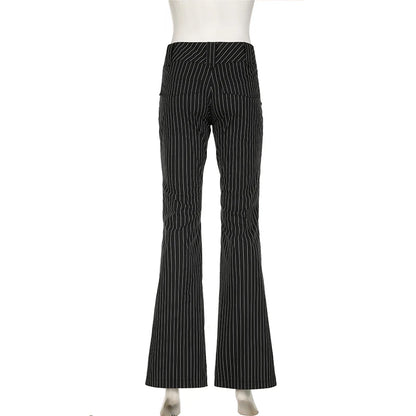 MILANO FLARED-HOSE MIT ELEGANTEM SCHNITT UND HOHEM BUND