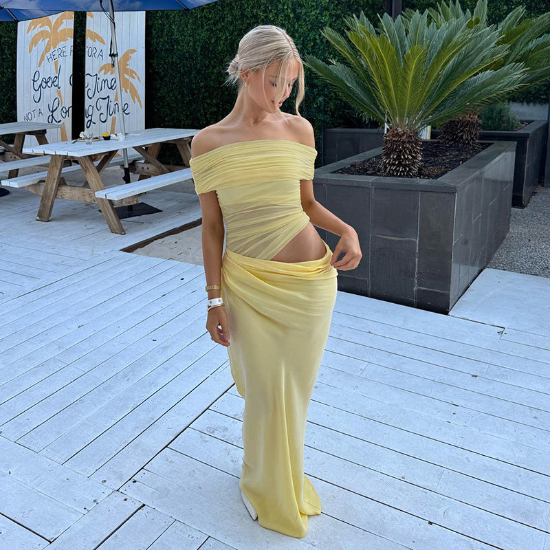 ALICIA – ELEGANTES MAXIKLEID MIT ASYM­METRISCHEM SCHNITT