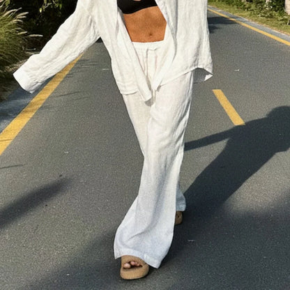 ALEENA PALAZZOHHOSE – LUFTIGE SOMMERHOSE MIT GUMMIBUND