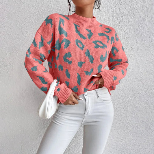LIVIO PULLOVER – STATEMENT KNIT MIT ANIMAL-PRINT