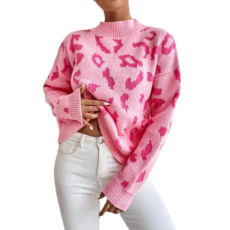 LIVIO PULLOVER – STATEMENT KNIT MIT ANIMAL-PRINT