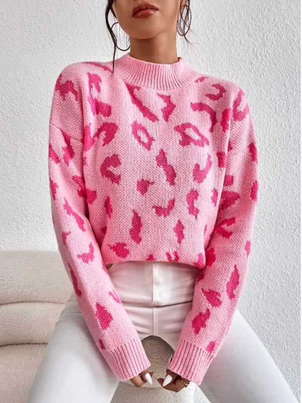 LIVIO PULLOVER – STATEMENT KNIT MIT ANIMAL-PRINT