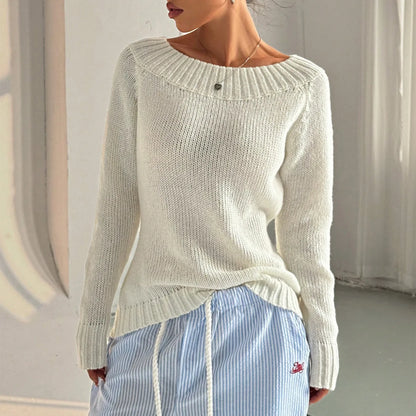 MARIBEL STRICKPULLOVER – OFF-SHOULDER & ELEGANT