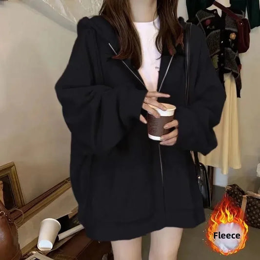 ARISA OVERSIZE SWEATSHIRT MIT KAPUZE – KOREAN STYLE