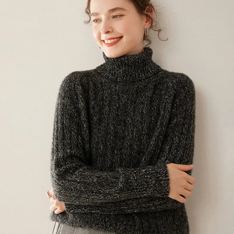 VALERIA PULLOVER – KASCHMIR LOOK MIT ROLLKRAGEN ELEGANZ