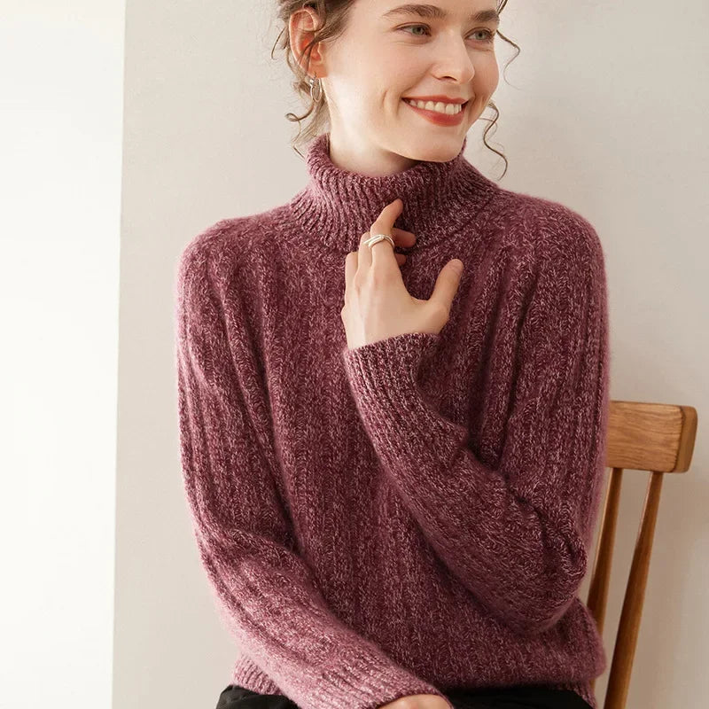 VALERIA PULLOVER – KASCHMIR LOOK MIT ROLLKRAGEN ELEGANZ