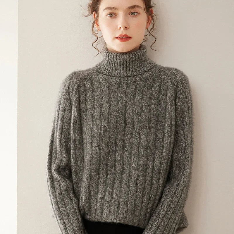 VALERIA PULLOVER – KASCHMIR LOOK MIT ROLLKRAGEN ELEGANZ
