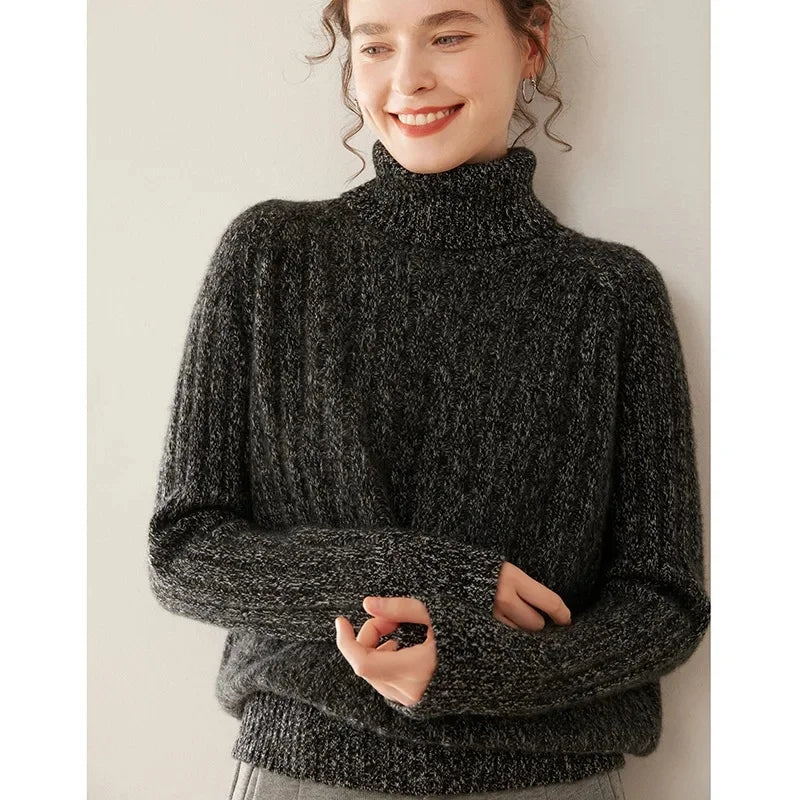 VALERIA PULLOVER – KASCHMIR LOOK MIT ROLLKRAGEN ELEGANZ