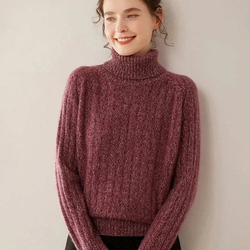 VALERIA PULLOVER – KASCHMIR LOOK MIT ROLLKRAGEN ELEGANZ