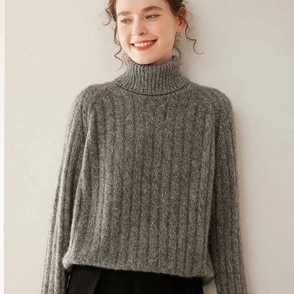 VALERIA PULLOVER – KASCHMIR LOOK MIT ROLLKRAGEN ELEGANZ