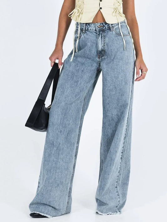 TULUM WIDE LEG JEANS AUS DENIM MIT HIGH WAIST UND GERADER PASSFORM