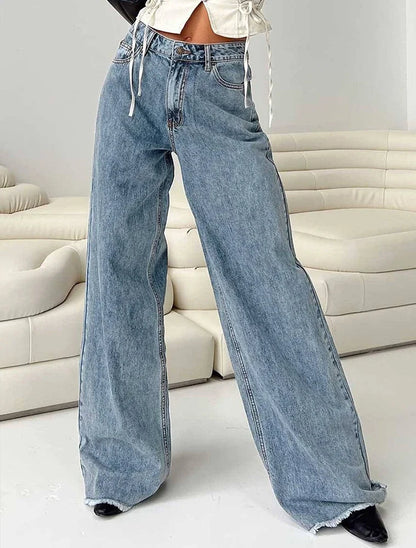 TULUM WIDE LEG JEANS AUS DENIM MIT HIGH WAIST UND GERADER PASSFORM