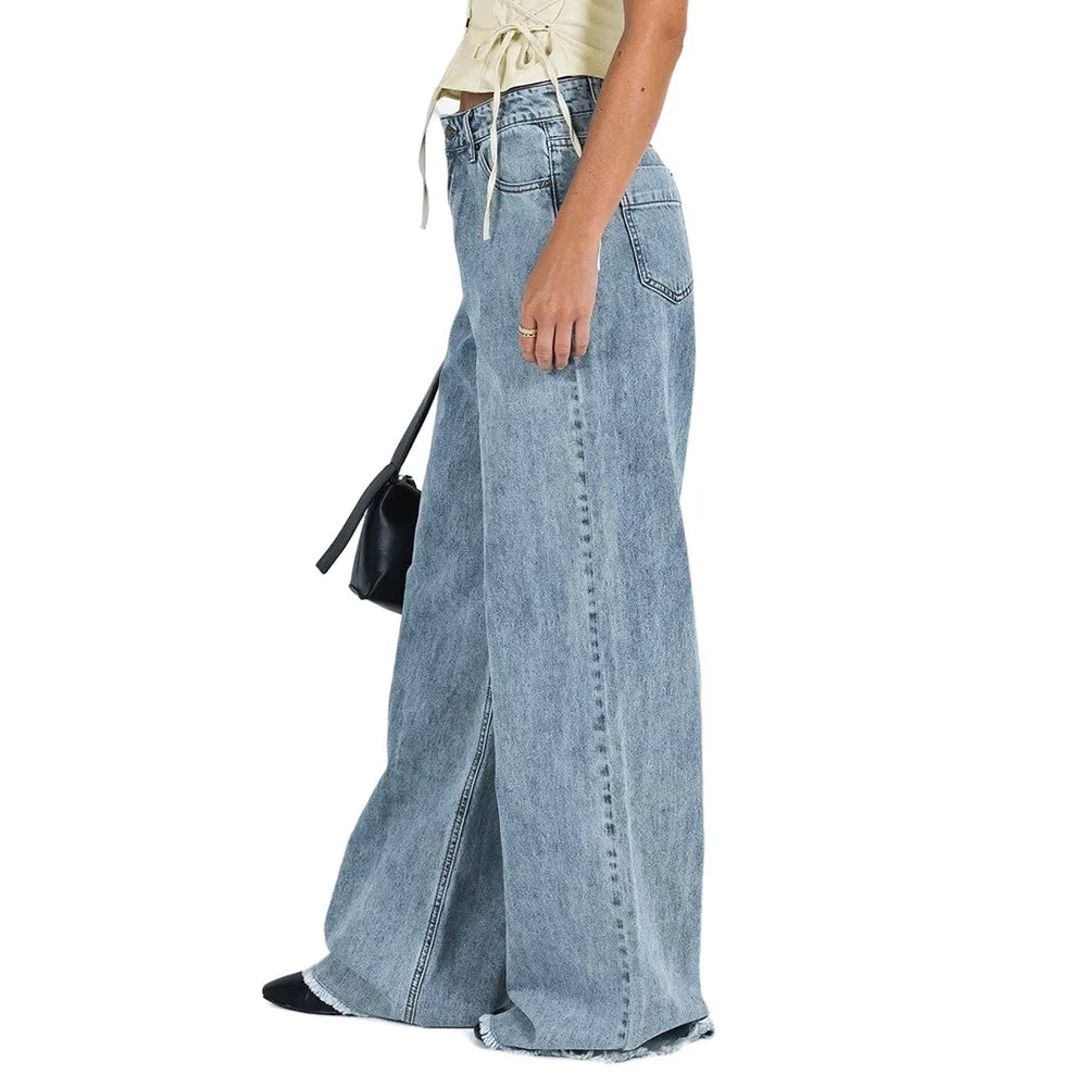 TULUM WIDE LEG JEANS AUS DENIM MIT HIGH WAIST UND GERADER PASSFORM