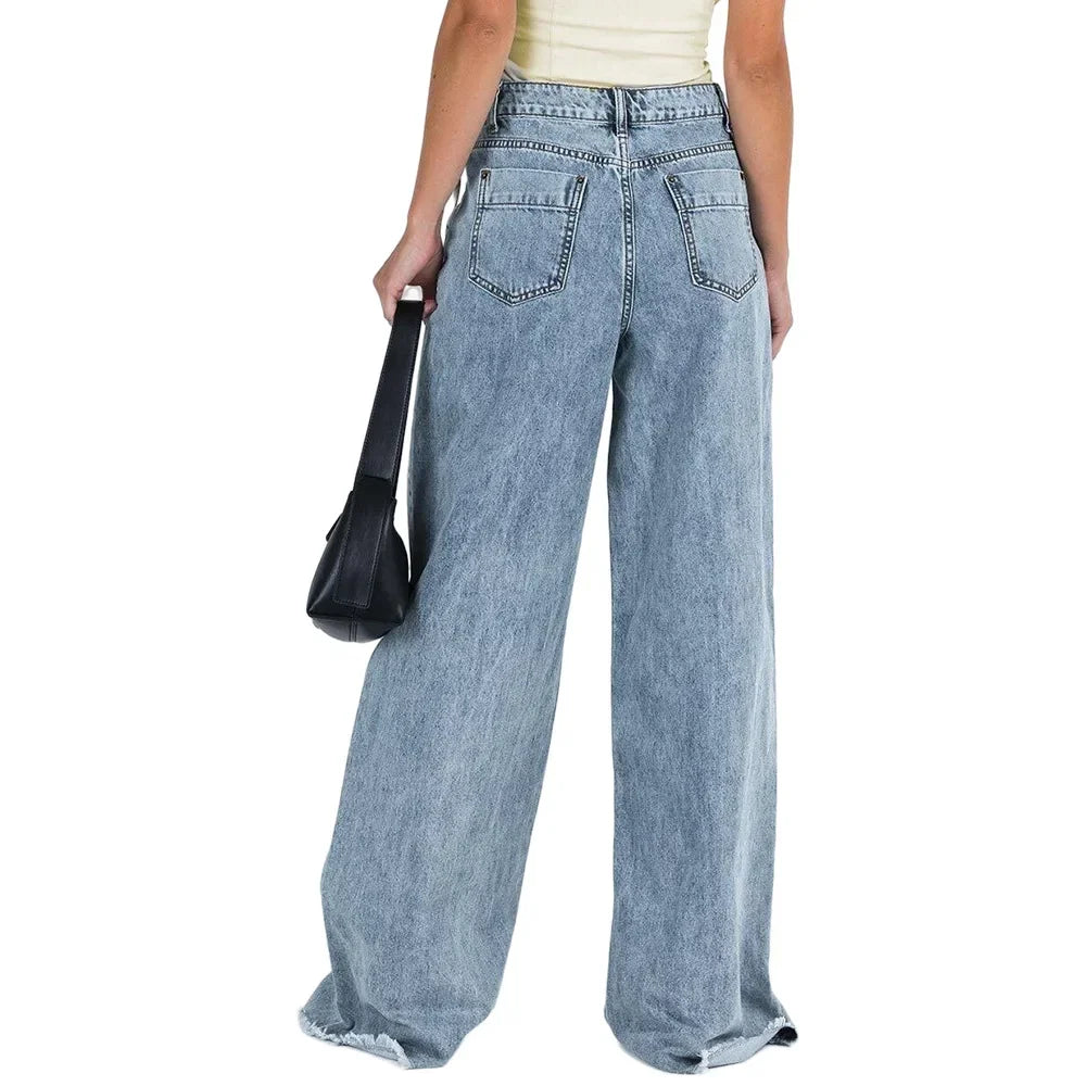 TULUM WIDE LEG JEANS AUS DENIM MIT HIGH WAIST UND GERADER PASSFORM