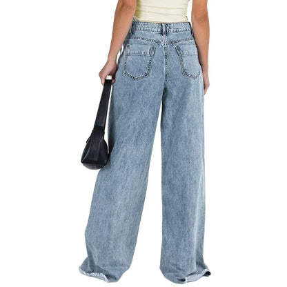 TULUM WIDE LEG JEANS AUS DENIM MIT HIGH WAIST UND GERADER PASSFORM