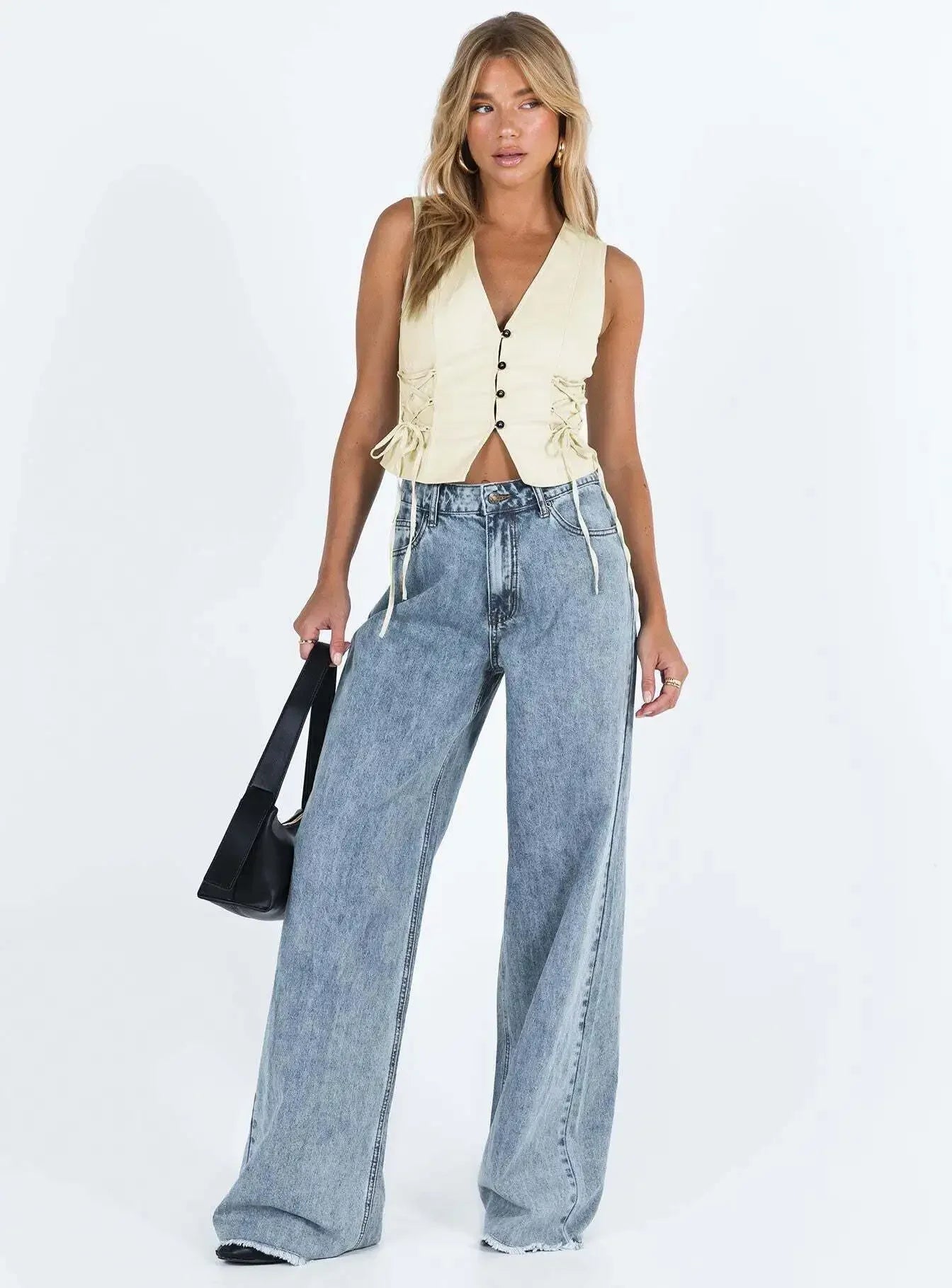 TULUM WIDE LEG JEANS AUS DENIM MIT HIGH WAIST UND GERADER PASSFORM