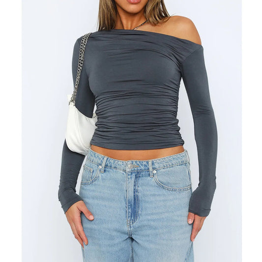 Käthe | Schickes Twisted Long Sleeve Top für Frauen 0