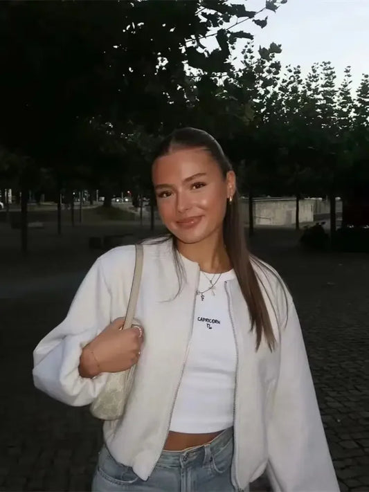 MIREYA BOMBERJACKE MIT RUNDHALS