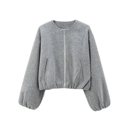 MIREYA BOMBERJACKE MIT RUNDHALS