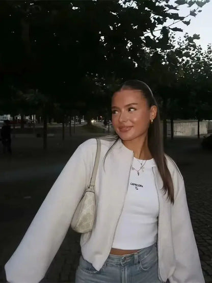 MIREYA BOMBERJACKE MIT RUNDHALS